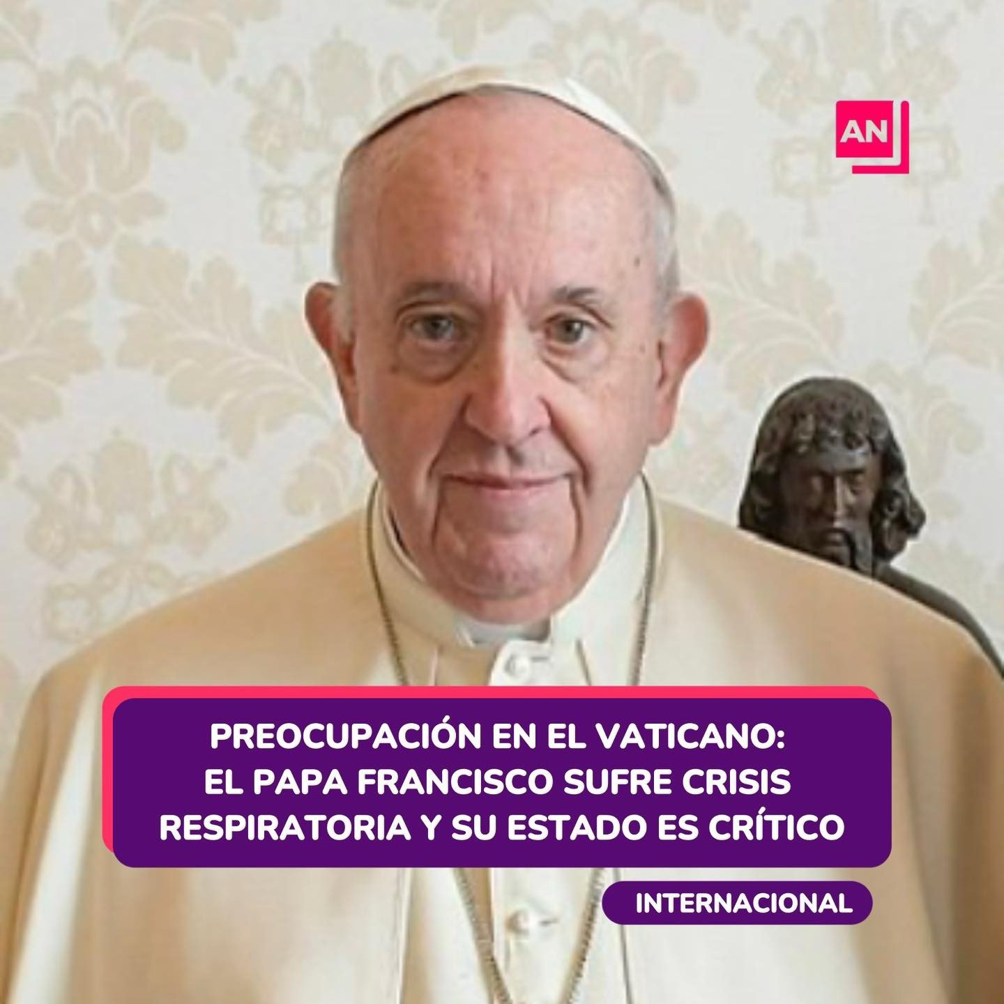 Preocupa salud de Papa