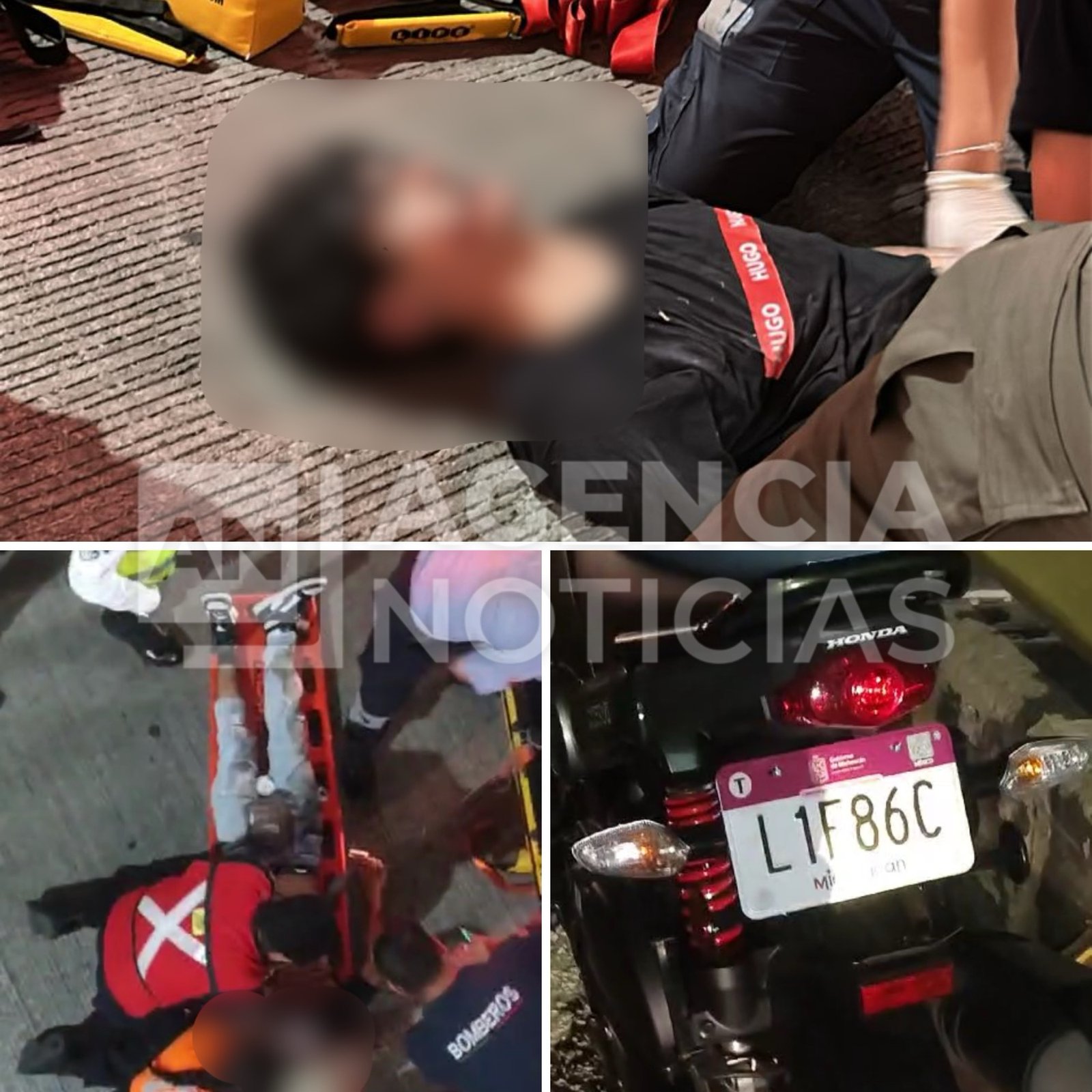 Joven motociclista pierde la vida al caer de puente en Uruapan
