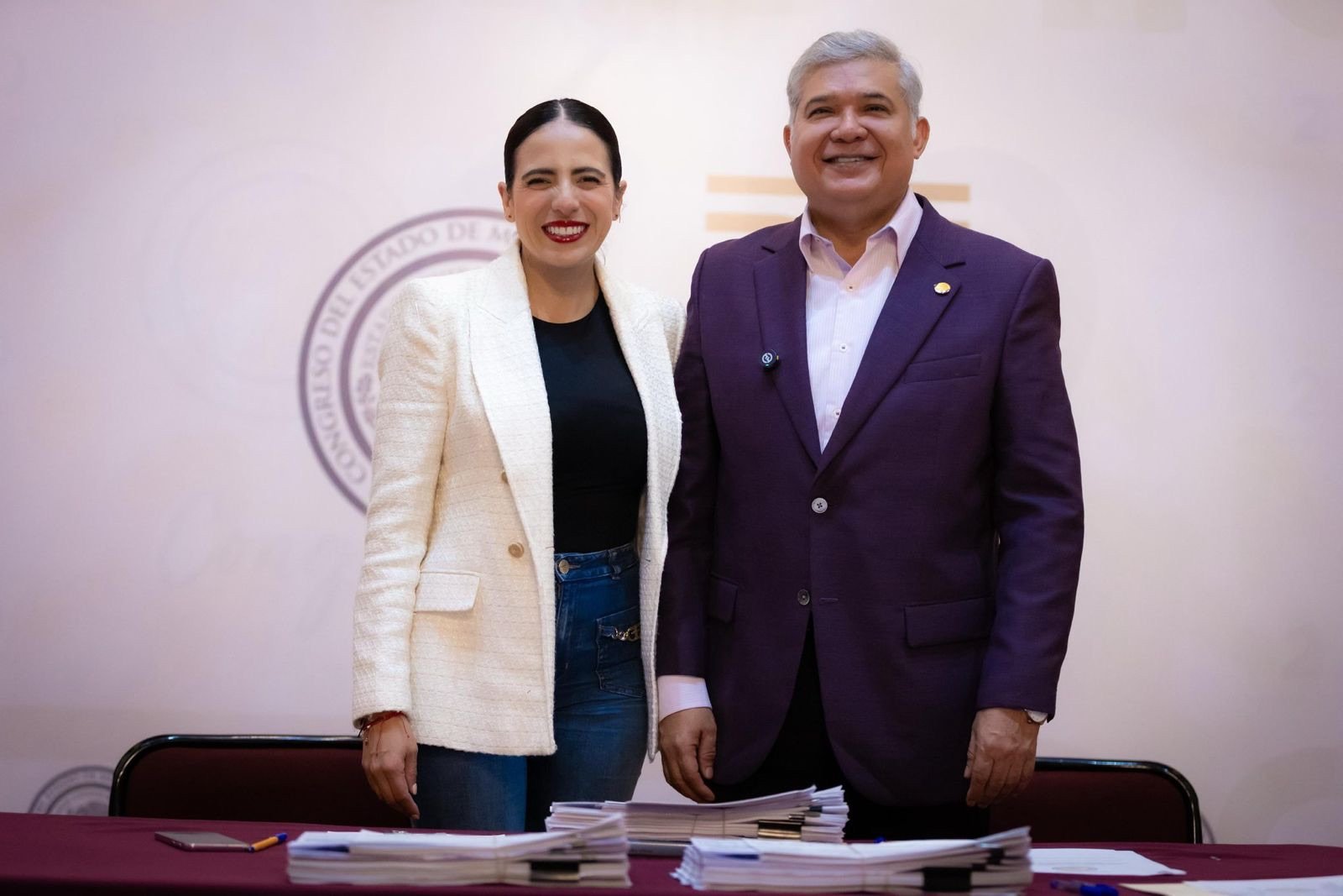 En acto de Entrega – Recepción, Giulianna Bugarini recibe formalmente la Presidencia de la Mesa Directiva del Congreso