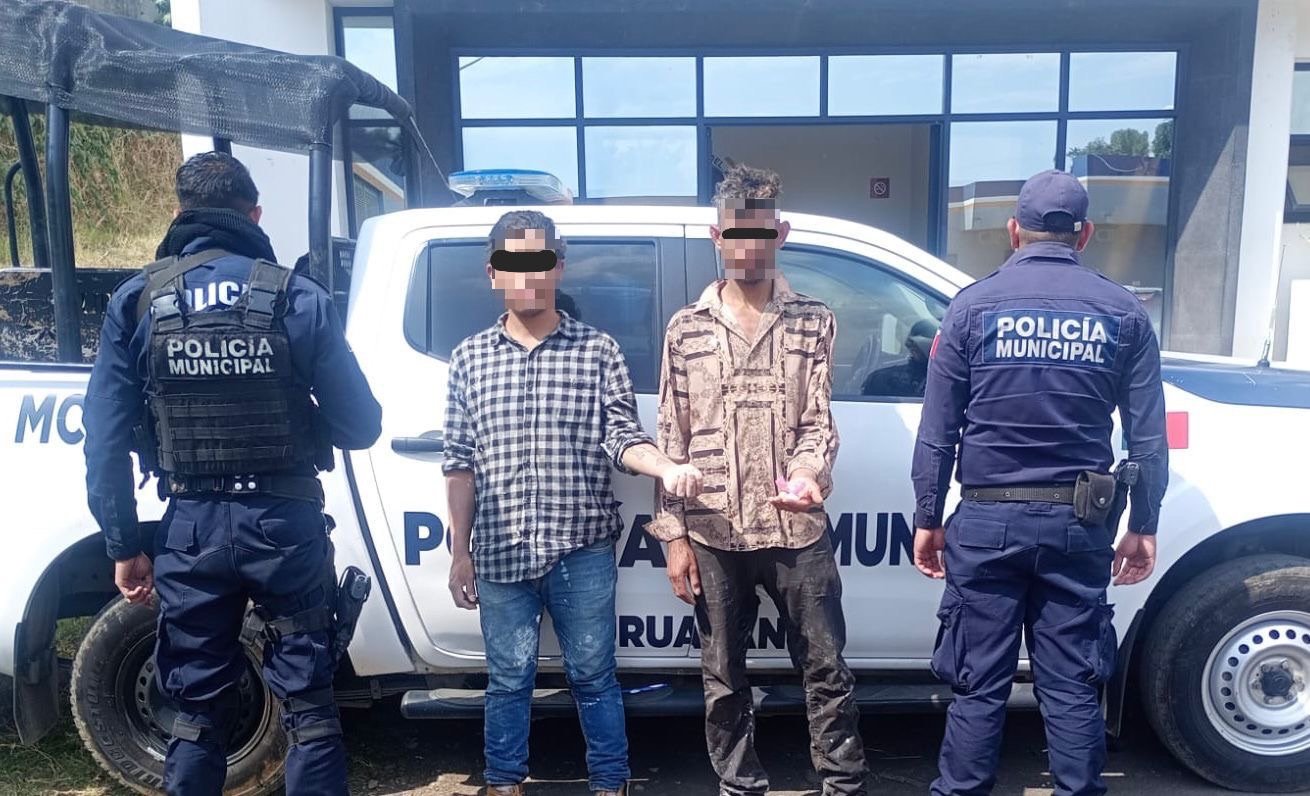 Detienen a tres hombres con droga en Uruapan durante operativos de seguridad