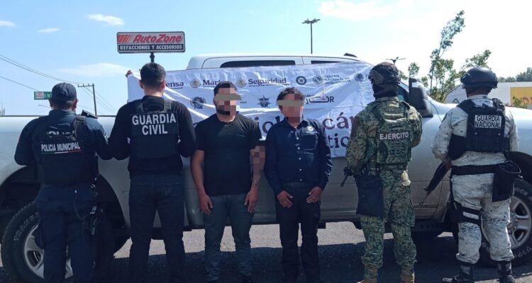 Caen dos presuntos extorsionadores tras operativo con pago controlado en Uruapan