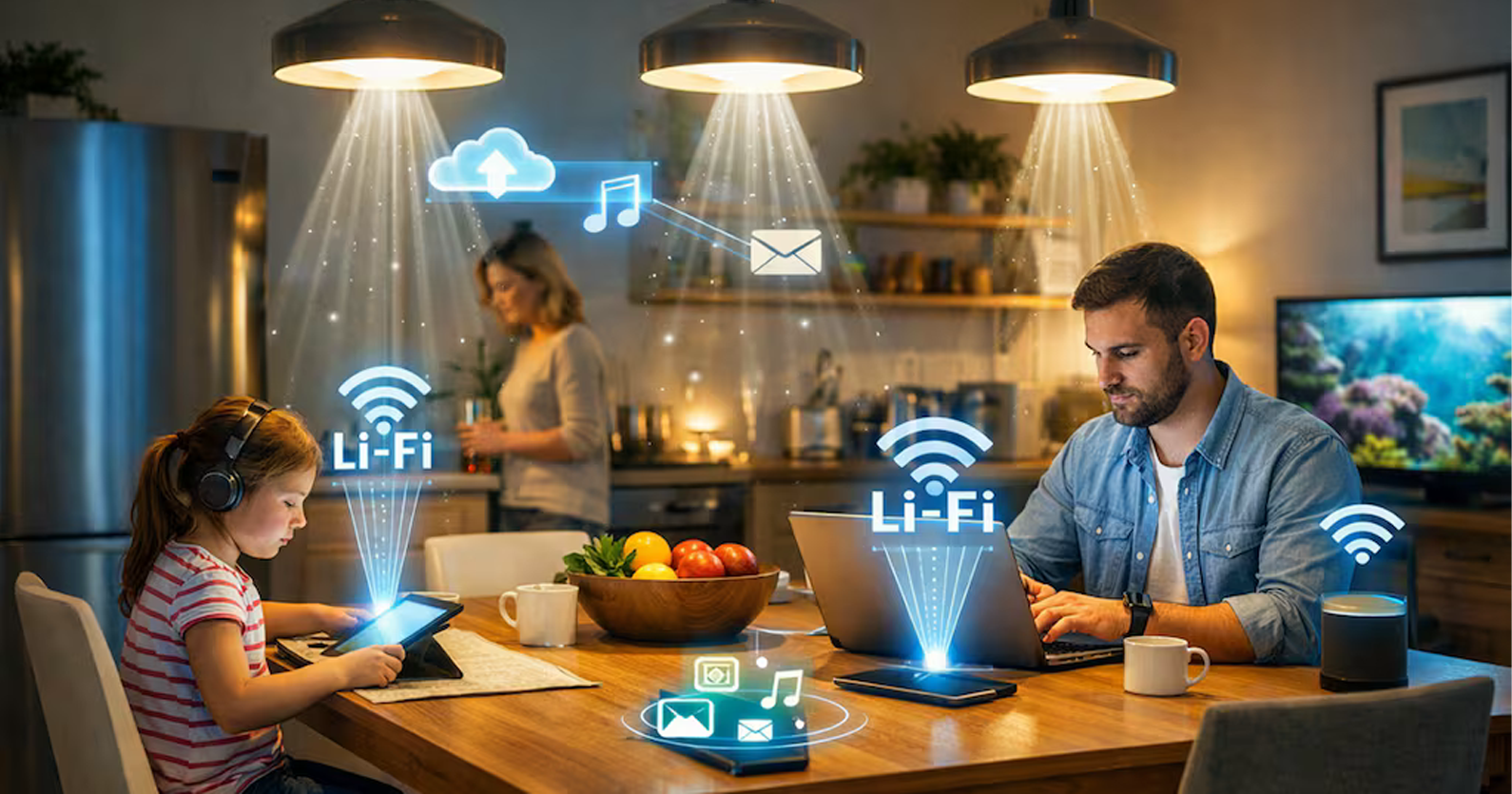 Del aire a la luz: Li-Fi, la tecnología que promete superar al Wi-Fi en velocidad y seguridad