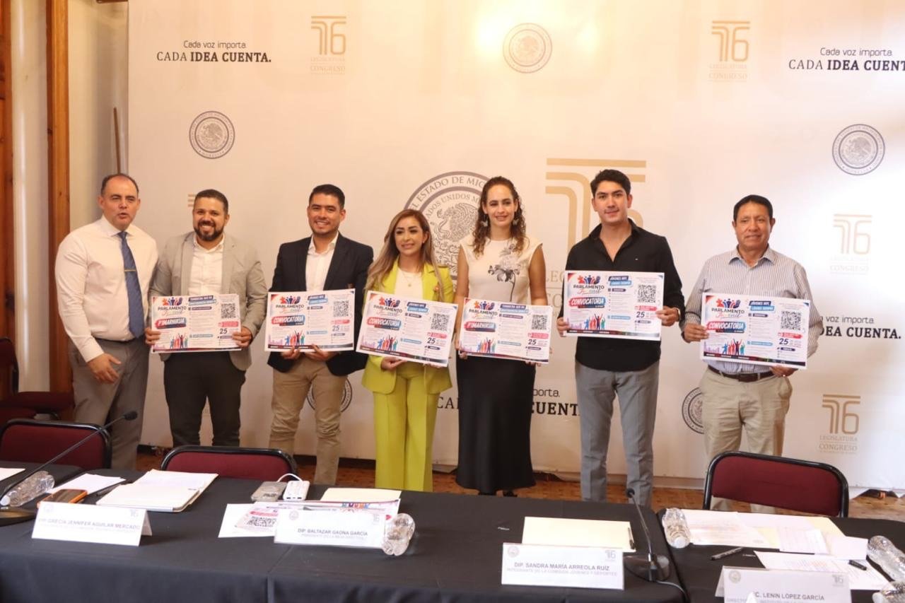 Invitan diputados a juventud michoacana a participar en Parlamento Juvenil Incluyente 2026 Invitan diputados a juventud michoacana a participar en Parlamento Juvenil Incluyente 2026
